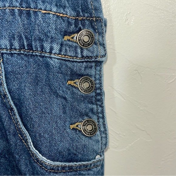Free People We the Free Ziggy Slouchy Denim Overall Jeans Size S - Picture 7 of 13